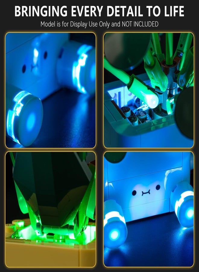 BrickSoul Upgrade Light Kit for Lego 10349 Happy Plants Building Set | with ON/Off & Dimmer Switch & Hidden Cable Tech | Easy Install Lighting Set (10349 Set NOT Included) - Image 4